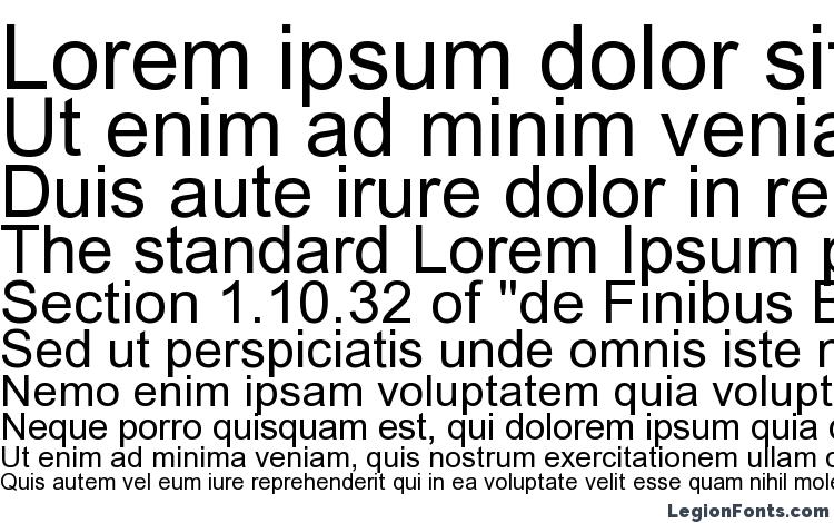 arial font unicode