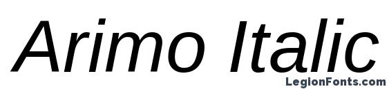 шрифт Arimo Italic, бесплатный шрифт Arimo Italic, предварительный просмотр шрифта Arimo Italic