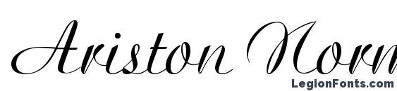 Ariston Normal font, free Ariston Normal font, preview Ariston Normal font