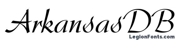 ArkansasDB Normal Font, Tattoo Fonts