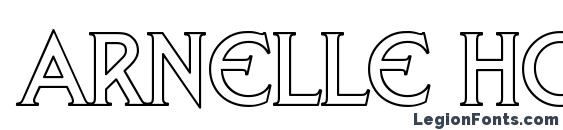 шрифт Arnelle Hollow, бесплатный шрифт Arnelle Hollow, предварительный просмотр шрифта Arnelle Hollow