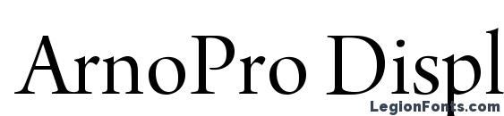 ArnoPro Display font, free ArnoPro Display font, preview ArnoPro Display font