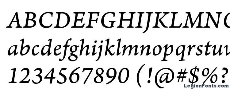 глифы шрифта ArnoPro Italic08pt, символы шрифта ArnoPro Italic08pt, символьная карта шрифта ArnoPro Italic08pt, предварительный просмотр шрифта ArnoPro Italic08pt, алфавит шрифта ArnoPro Italic08pt, шрифт ArnoPro Italic08pt