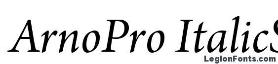 ArnoPro ItalicSubhead Font, Russian Fonts