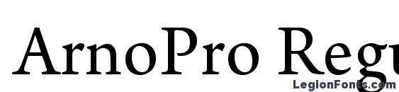 ArnoPro Regular font, free ArnoPro Regular font, preview ArnoPro Regular font