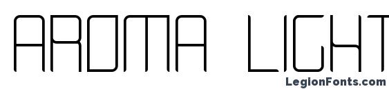 шрифт AROMA Light, бесплатный шрифт AROMA Light, предварительный просмотр шрифта AROMA Light