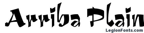 Arriba Plain Font, Serif Fonts