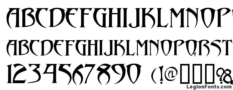 glyphs Arthur Gothic font, сharacters Arthur Gothic font, symbols Arthur Gothic font, character map Arthur Gothic font, preview Arthur Gothic font, abc Arthur Gothic font, Arthur Gothic font