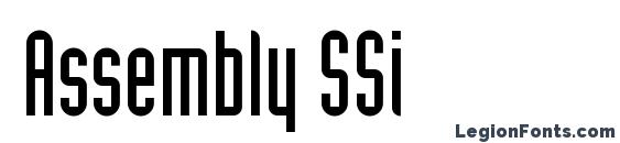 Assembly SSi font, free Assembly SSi font, preview Assembly SSi font