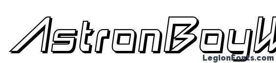шрифт AstronBoyWonder Regular, бесплатный шрифт AstronBoyWonder Regular, предварительный просмотр шрифта AstronBoyWonder Regular