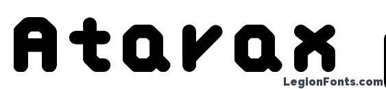 шрифт Atarax p, бесплатный шрифт Atarax p, предварительный просмотр шрифта Atarax p