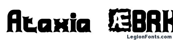 Ataxia (BRK) font, free Ataxia (BRK) font, preview Ataxia (BRK) font