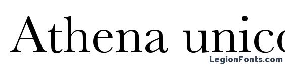 Athena unicode Font