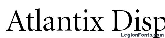 Atlantix Display SSi Display Regular Font