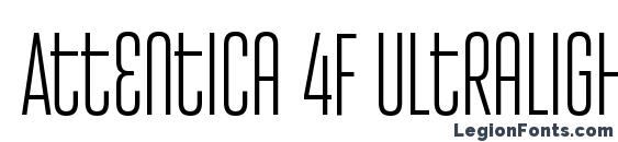 Attentica 4F UltraLight Font