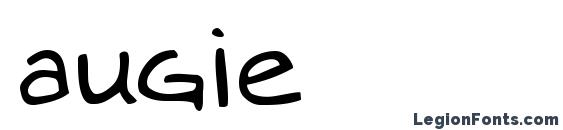 шрифт augie, бесплатный шрифт augie, предварительный просмотр шрифта augie