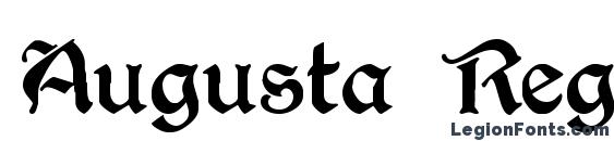 шрифт Augusta Regular, бесплатный шрифт Augusta Regular, предварительный просмотр шрифта Augusta Regular