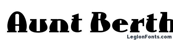 шрифт Aunt Bertha NF, бесплатный шрифт Aunt Bertha NF, предварительный просмотр шрифта Aunt Bertha NF
