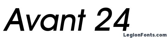 шрифт Avant 24, бесплатный шрифт Avant 24, предварительный просмотр шрифта Avant 24