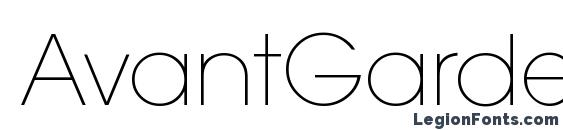 шрифт AvantGardeExtLitITCTT, бесплатный шрифт AvantGardeExtLitITCTT, предварительный просмотр шрифта AvantGardeExtLitITCTT