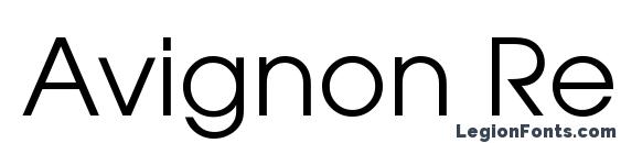 Шрифт Avignon Regular, Типографические шрифты