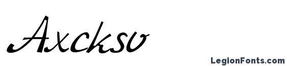 Axcksv Font