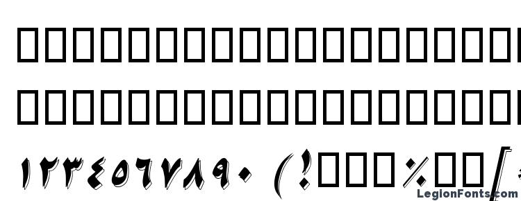 глифы шрифта B Nikoo Italic, символы шрифта B Nikoo Italic, символьная карта шрифта B Nikoo Italic, предварительный просмотр шрифта B Nikoo Italic, алфавит шрифта B Nikoo Italic, шрифт B Nikoo Italic