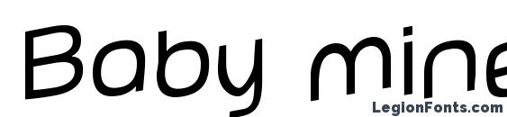 Baby mineplump jumping Font