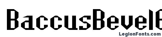 BaccusBevelExp Regular Font