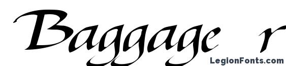 шрифт Baggage regular ttnorm, бесплатный шрифт Baggage regular ttnorm, предварительный просмотр шрифта Baggage regular ttnorm