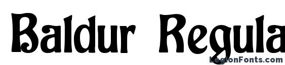 шрифт Baldur Regular, бесплатный шрифт Baldur Regular, предварительный просмотр шрифта Baldur Regular