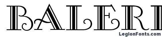 Balerina Normal font, free Balerina Normal font, preview Balerina Normal font
