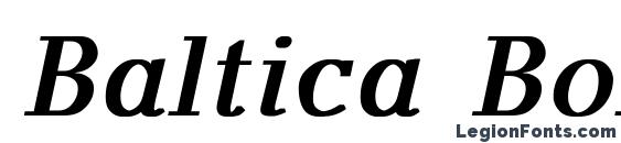 шрифт Baltica Bold Italic, бесплатный шрифт Baltica Bold Italic, предварительный просмотр шрифта Baltica Bold Italic