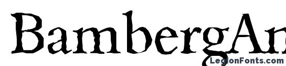шрифт BambergAntique Regular, бесплатный шрифт BambergAntique Regular, предварительный просмотр шрифта BambergAntique Regular