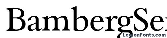 BambergSerial Regular Font