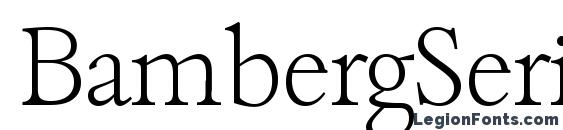 BambergSerial Xlight Regular Font
