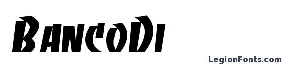 BancoDi font, free BancoDi font, preview BancoDi font