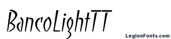 BancoLightTT Font