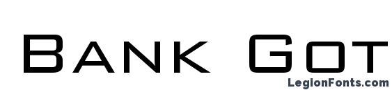 Bank Gothic Light BT font, free Bank Gothic Light BT font, preview Bank Gothic Light BT font