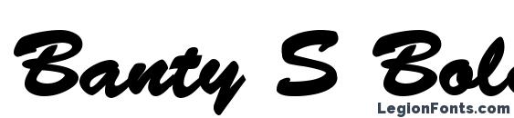 Banty S Bold font, free Banty S Bold font, preview Banty S Bold font