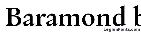 Baramond bold font, free Baramond bold font, preview Baramond bold font