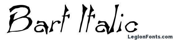 Bart Italic Font