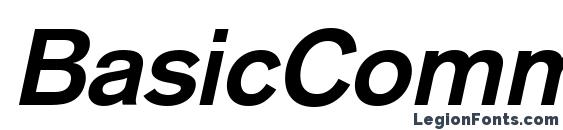 Шрифт BasicCommercial LT Bold Italic