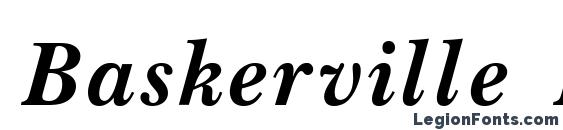 Baskerville Bold Italic Font, PC Fonts