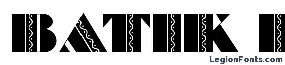 Batik Deco font, free Batik Deco font, preview Batik Deco font
