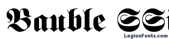 шрифт Bauble SSi Black, бесплатный шрифт Bauble SSi Black, предварительный просмотр шрифта Bauble SSi Black