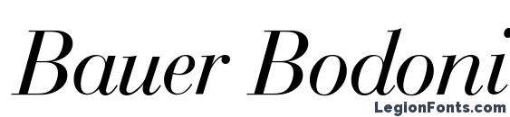 Bauer Bodoni Italic BT Font, Cool Fonts
