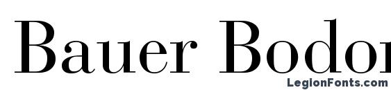 Bauer Bodoni Roman Font