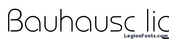 шрифт Bauhausc light, бесплатный шрифт Bauhausc light, предварительный просмотр шрифта Bauhausc light