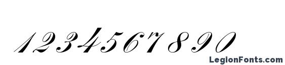 BayScript Regular Font, Number Fonts